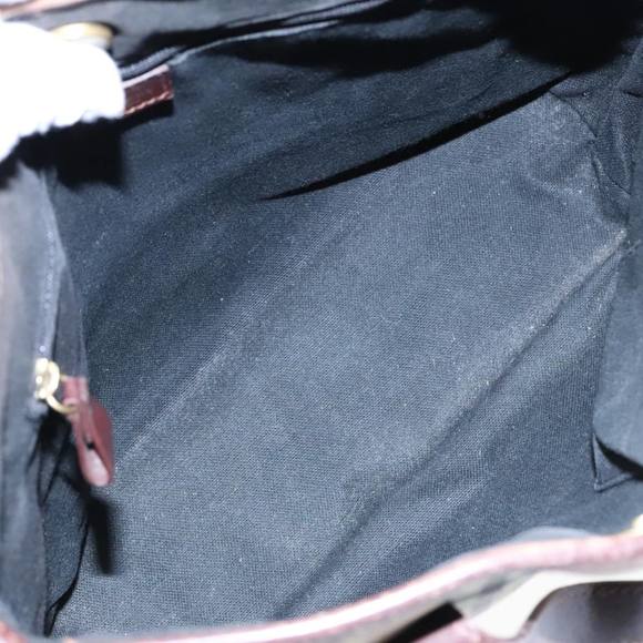 BURBERRY Nova Check Hand Bag PVC Beige Auth 93196 - Picture 10 of 16